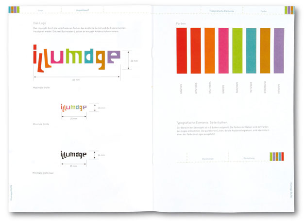 Konzeption des Corporate Designs für eine Illustration-Zeitschrift